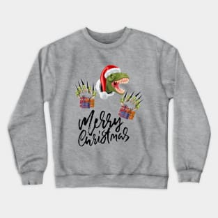 MERRY CHRISTMAS TREE REX Crewneck Sweatshirt